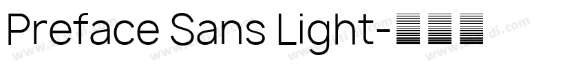 Preface Sans Light字体转换